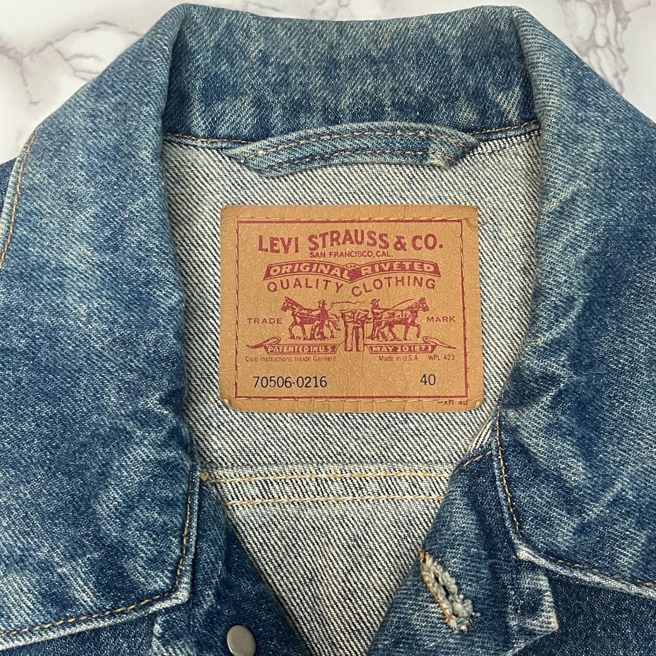 リーバイス LEVI'S 70506-0216 本物 デニムジャケット Gジャン サイズ