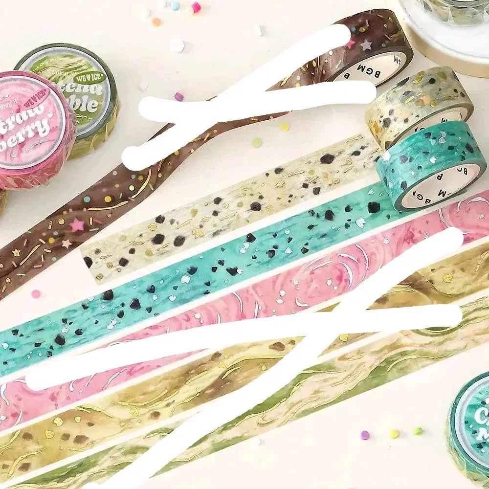 日本bgm アイスクリーム マスキングテープ 2種