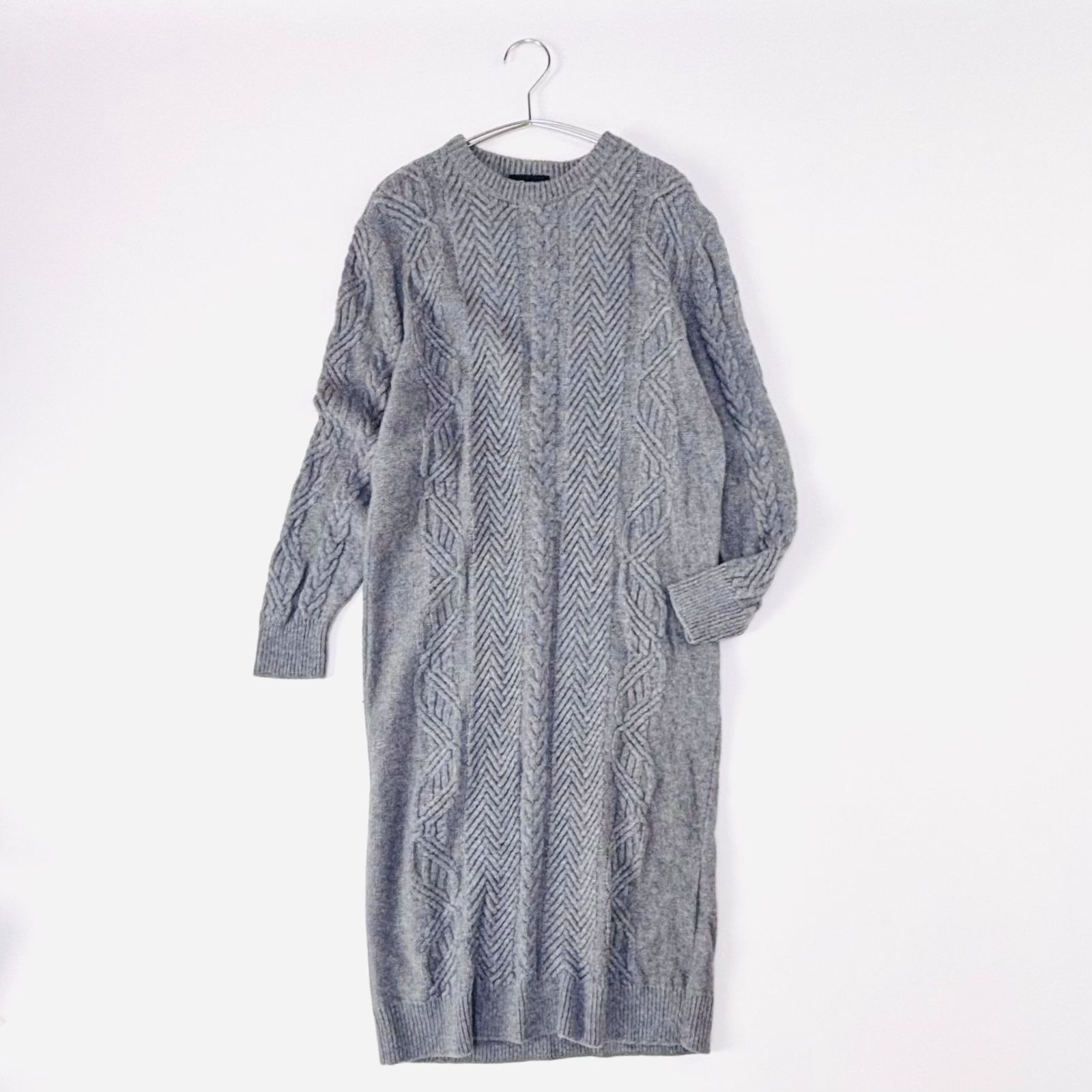 美品♡ セオリー ロイヤルウール ケーブルニットロングワンピース S ネイビー 楽天市場】【期間限定：3289円→1639円！】ニットワンピース 秋冬