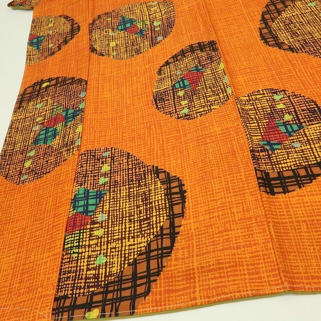 六花-RIKKA- 正絹 トールサイズ 仕付け糸付 おしゃれすぎる月明かり 個性派小紋 着物 A 4231