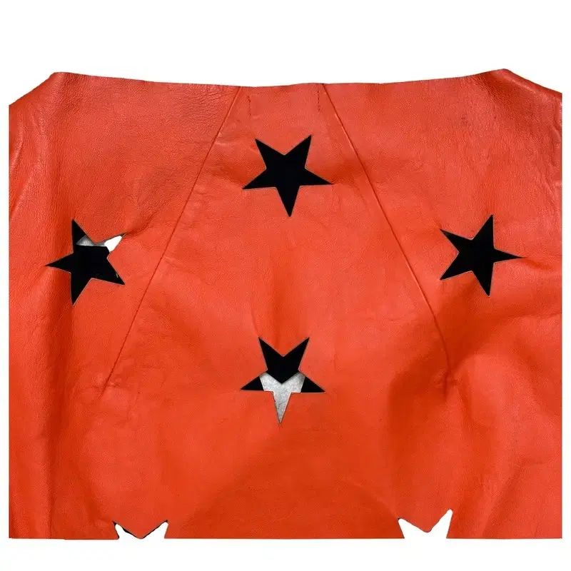  ACNE STUOFFICE スター カットアウト FIRE オレンジ トップス 半袖(Tシャツ) Tシャツ カットソー