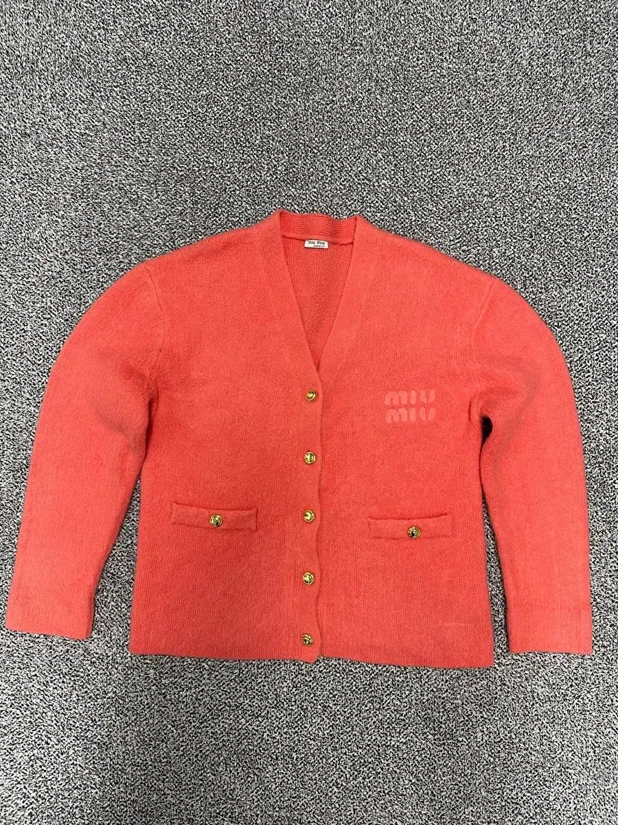 工場 サイズL) ミュウミュウ ニット カーディガン 訳あり ミュウミュウ  