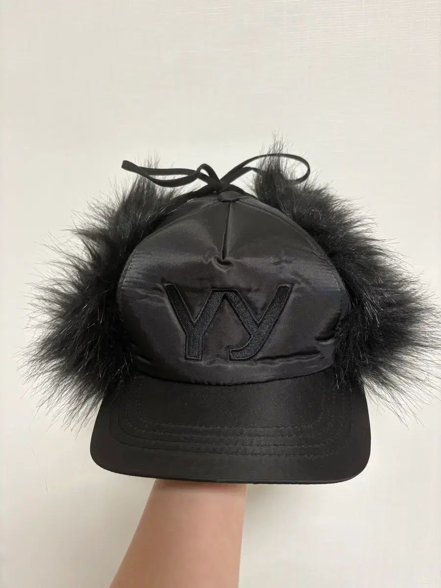 オープンワイワイ イヤーフラップ ベースボールキャップ ブラック Open YY