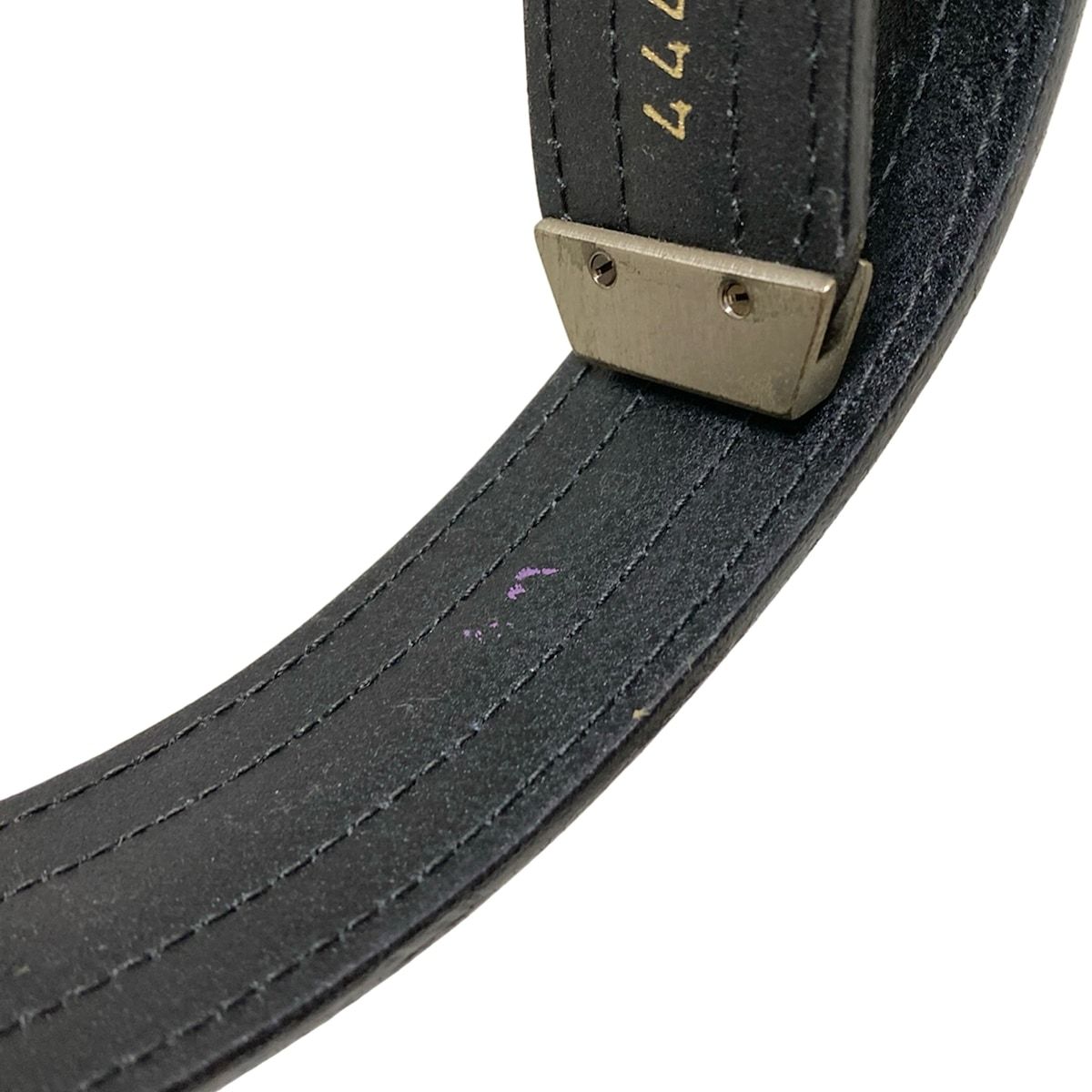 GIANNIVERSACE(ジャンニヴェルサーチ) ベルト 40/100 - 黒×シルバー