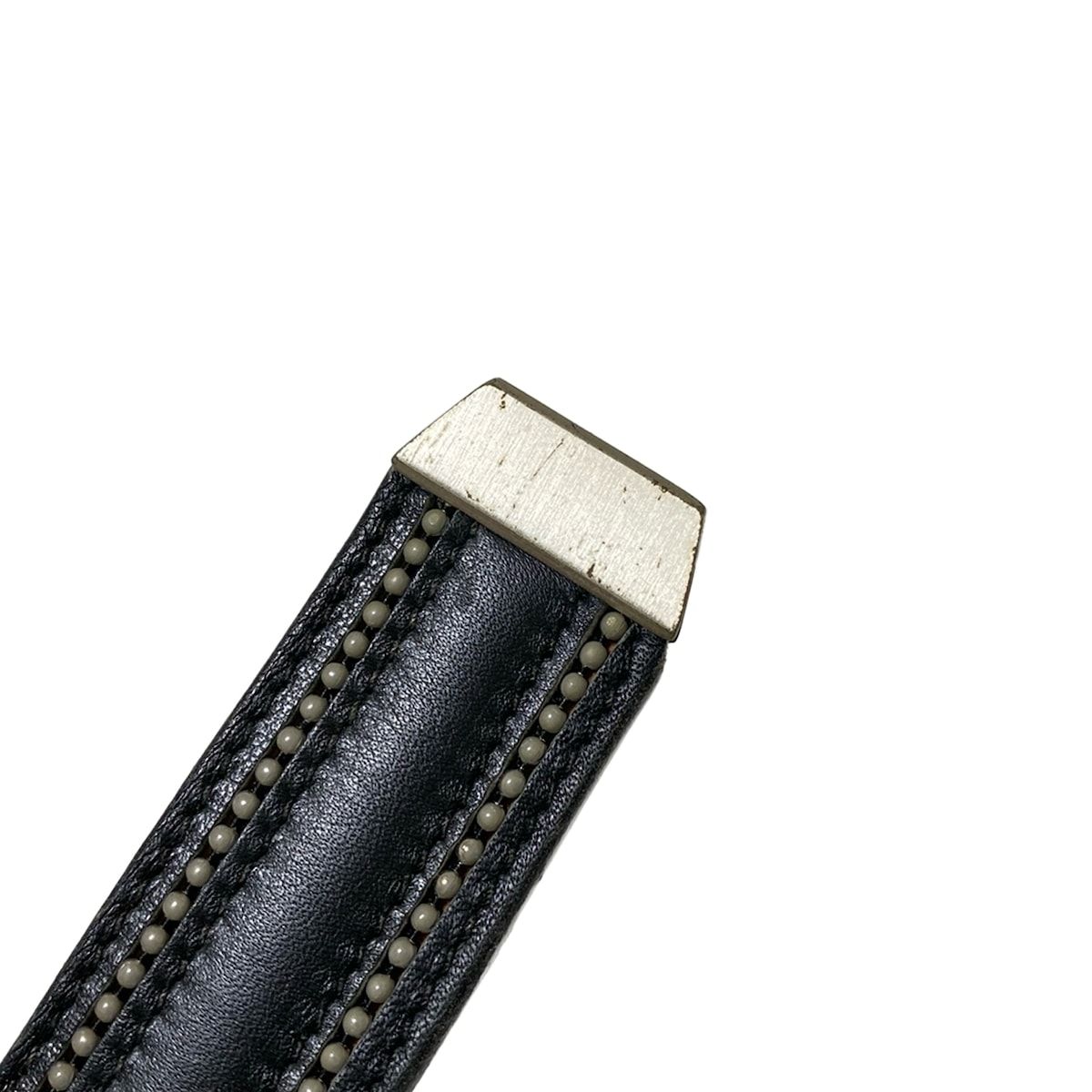  ジャンニヴェルサーチ ベルト 40 100 - 黒×シルバー メデューサ レザー ベルト 小物