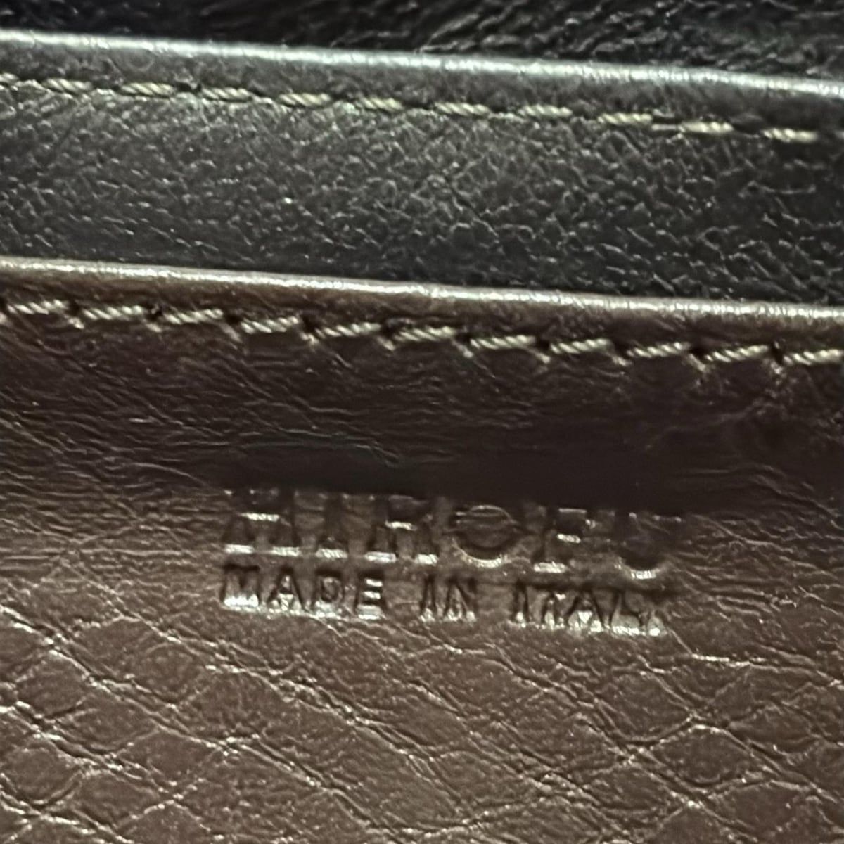  HIROFU ヒロフ 長財布 - ダークブラウン L字ファスナー レザー その他 小物