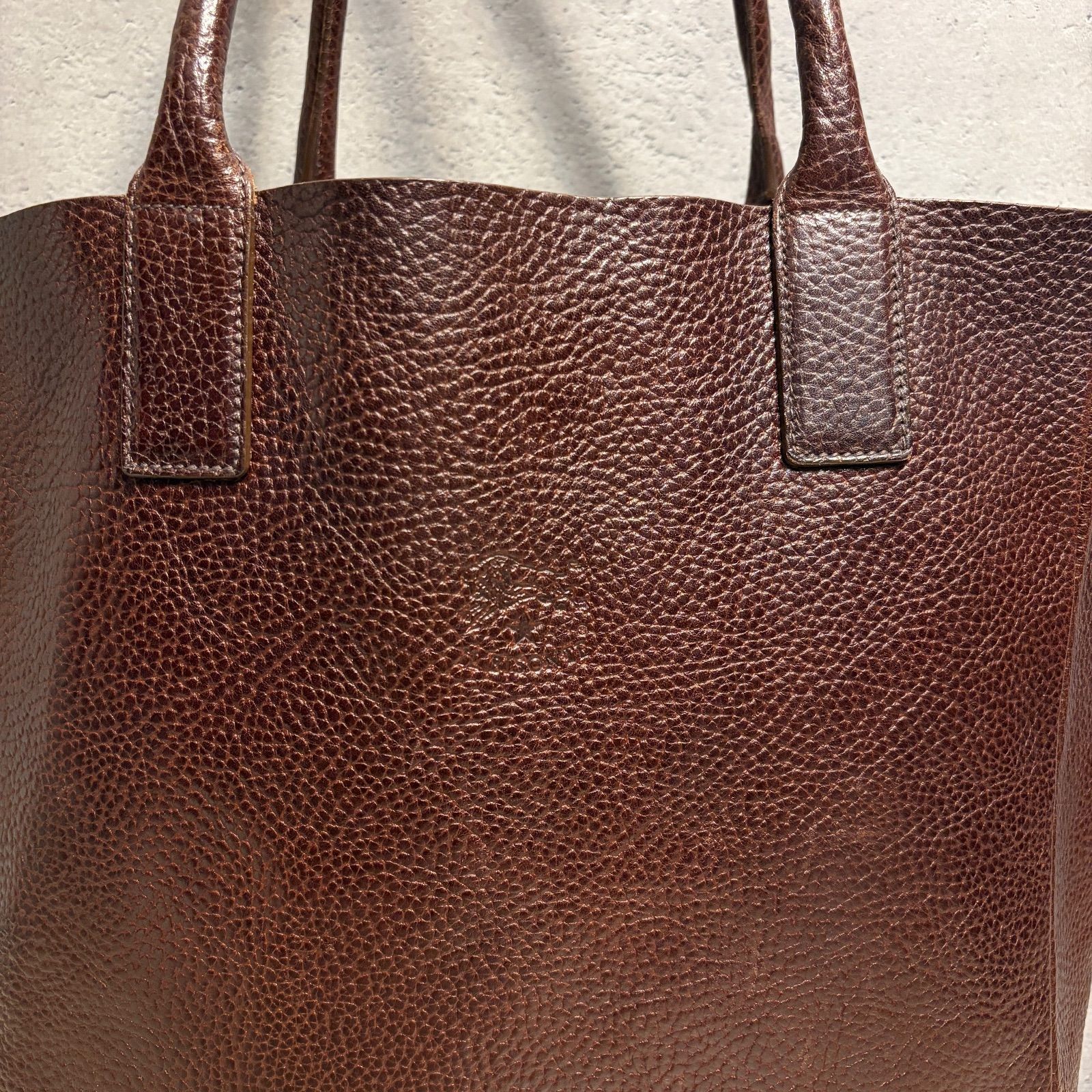 ✨激レア✨IL BISONTE ビジネスバッグ オールレザー ブラウン ✨IL BISONTE イルビゾンテ オールレザー トートバッグ ブラウン 本革