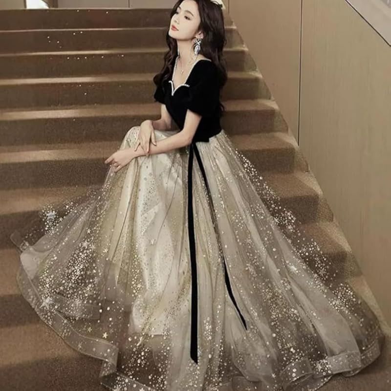 パーティードレス ドレス 大人 ピアノ 発表会 花嫁ドレス ロングドレス イブニングドレス 宴会ドレス エレガント フォーマル 結婚式 披露宴 パーティー 演奏会L 0