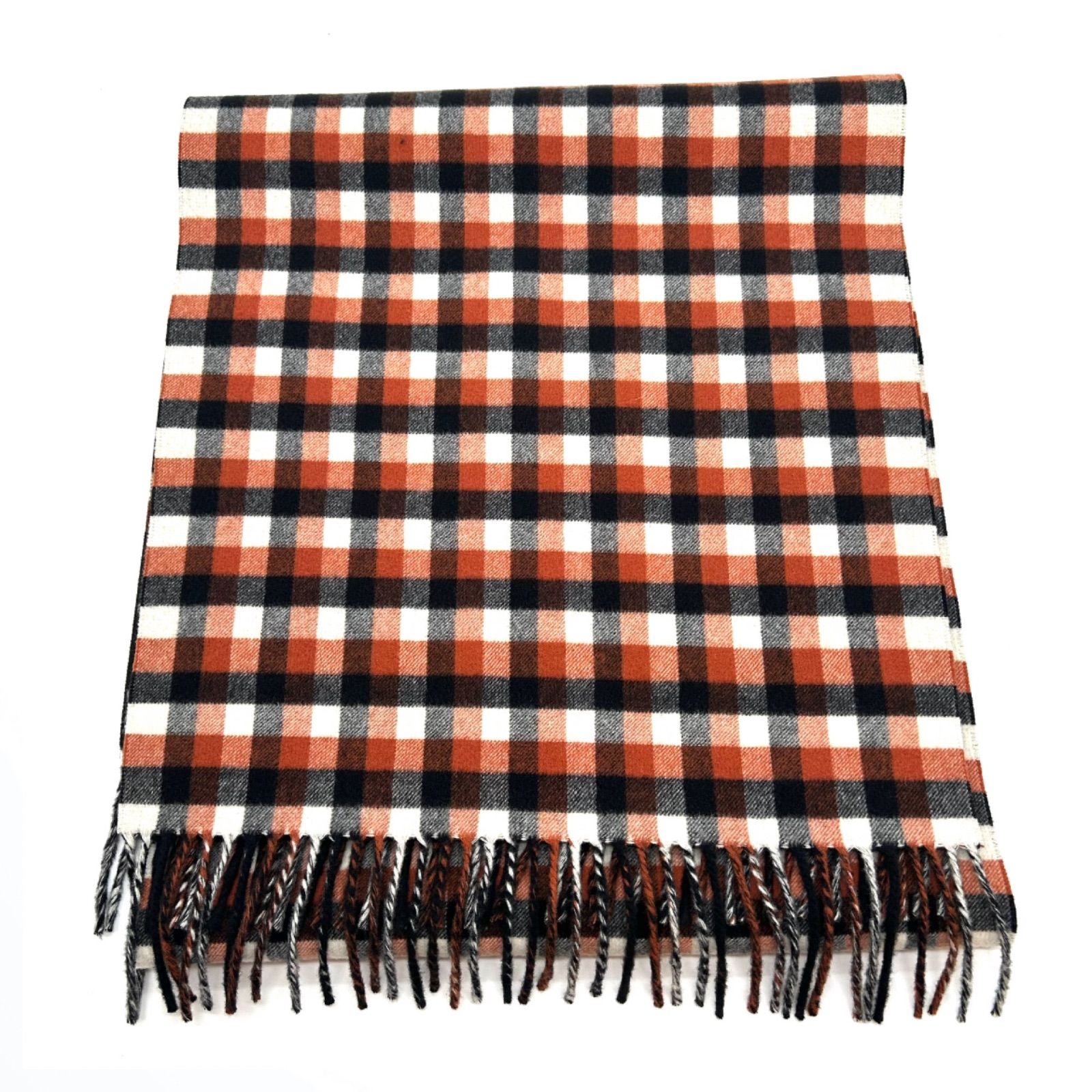 DIOR ディオール マフラー ストール 大判 チェック ブラウン Christian