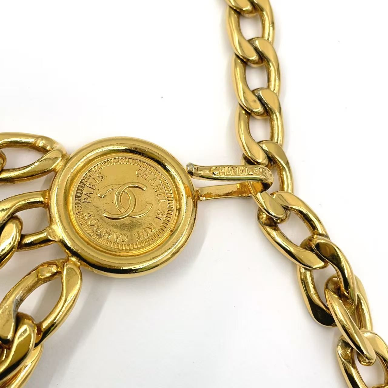 CHANEL ココマーク 三連 GP ゴールド チェーンベルト