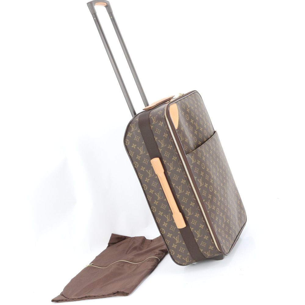 ルイヴィトン モノグラム ペガス 60 M 23250 レザー スーツケース キャリーケース バッグ 出張 旅行 トランク メンズ RUE DE 40-1