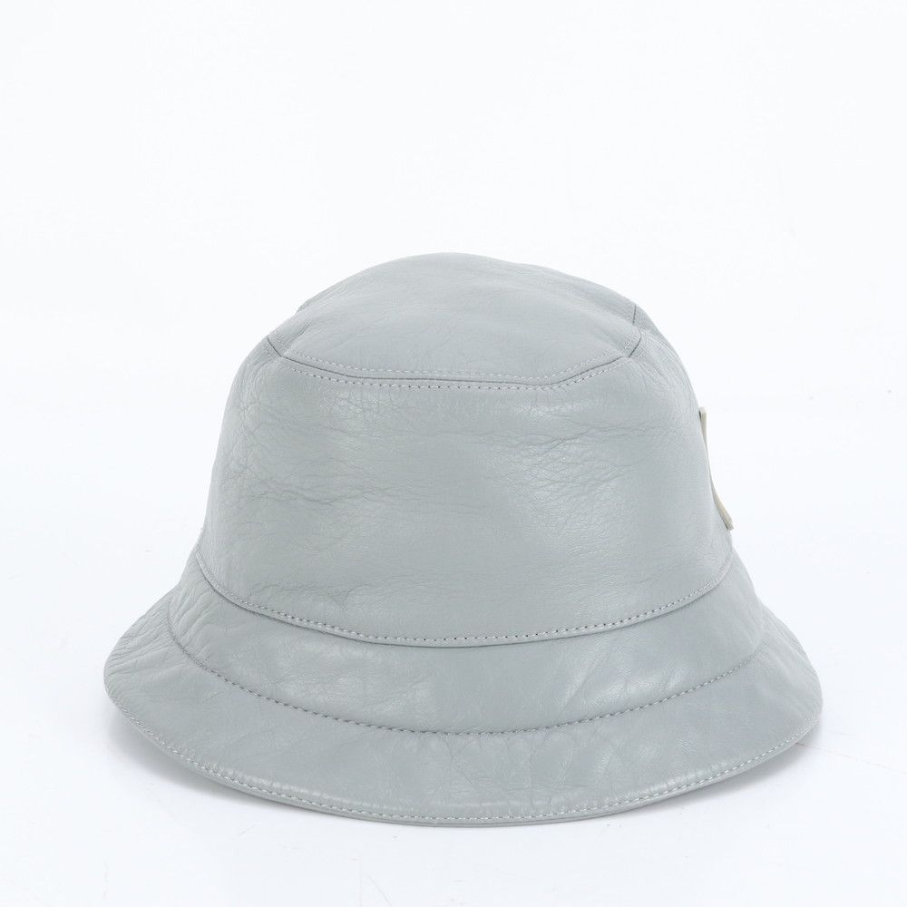 ルイヴィトン LV カップ バケット ハット バケハ レザー 帽子 グレー ファッション メンズ RCE DE 46-8