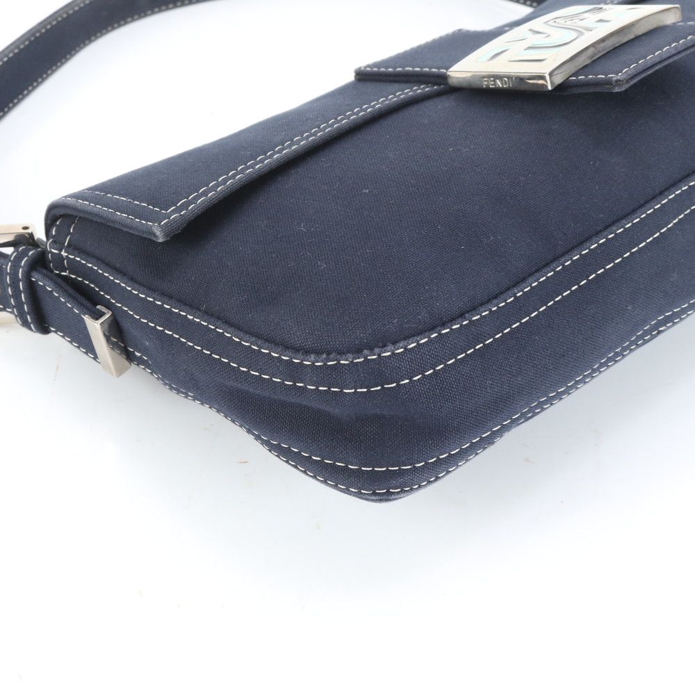 極美品 フェンディ マーブル マンマ バゲット レザー ショルダーバッグ