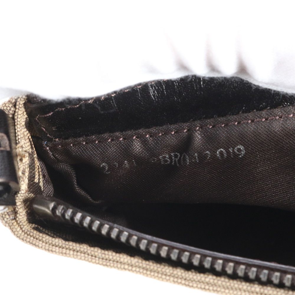 極美品 フェンディ ズッキーノ 8BR042 レザー ショルダーバッグ 肩掛け