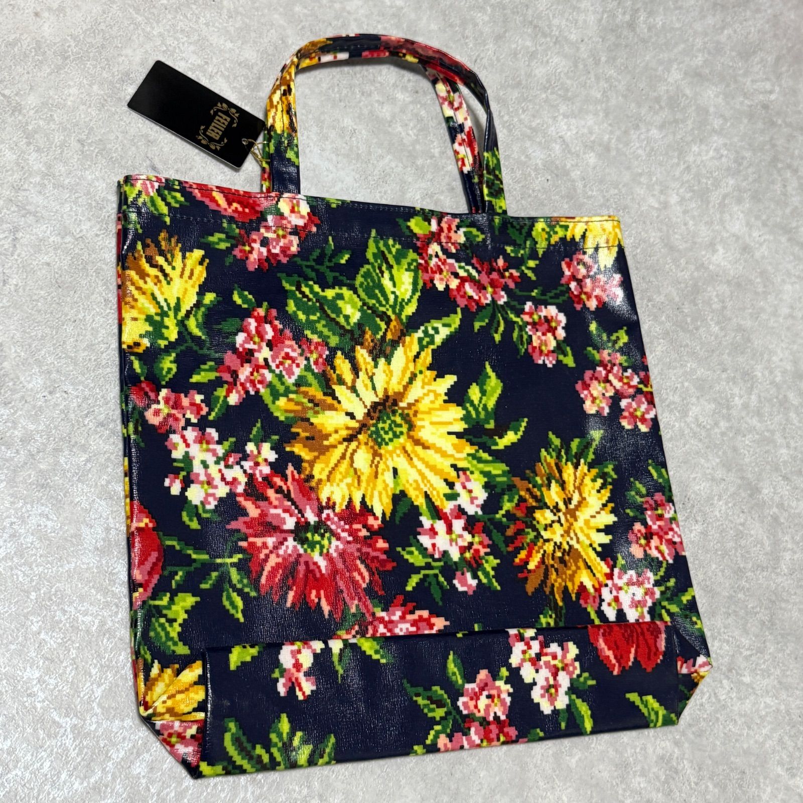 新品 未使用 FEILER フェイラー トートバッグ バッグ 日本製 PVC 花柄