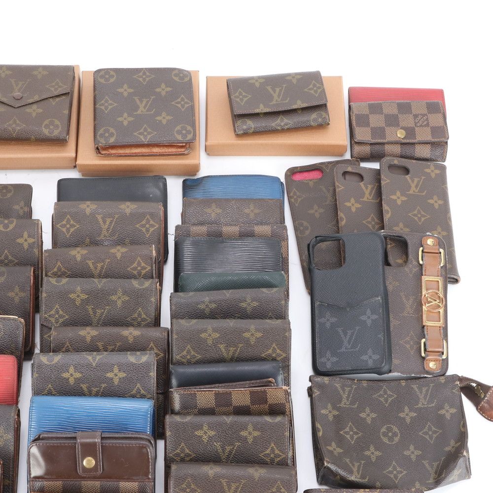 LOUIS VUITTON 二つ折り財布 長財布 まとめ売り セット set まとめ 70点 セット ルイヴィトン 長財布 二つ折り 財布 長財布