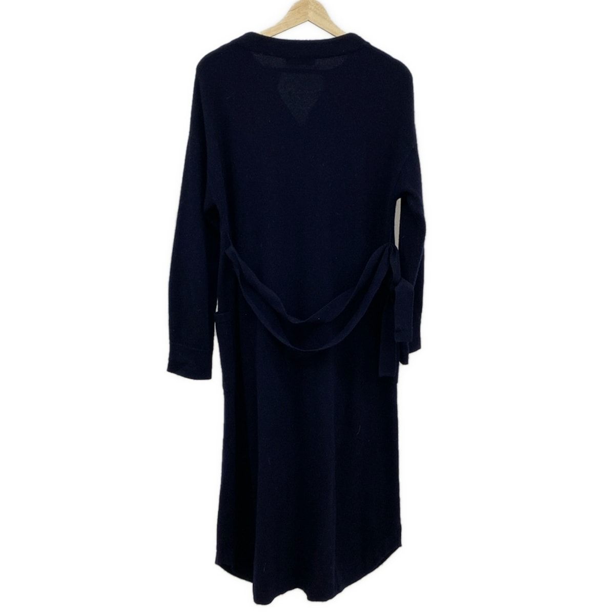 DAMAcollection ダーマ カーディガン サイズL レディース - ダークネイビー 長袖 ロング丈