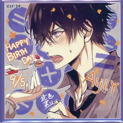 中古】バッジ・ピンズ 柳愛時 「Collar×Malice スクエア缶バッジ