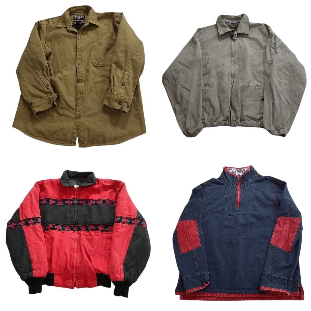 古着卸 まとめ売り ダック地 ジャケット MIX 4枚セット (メンズ M /L