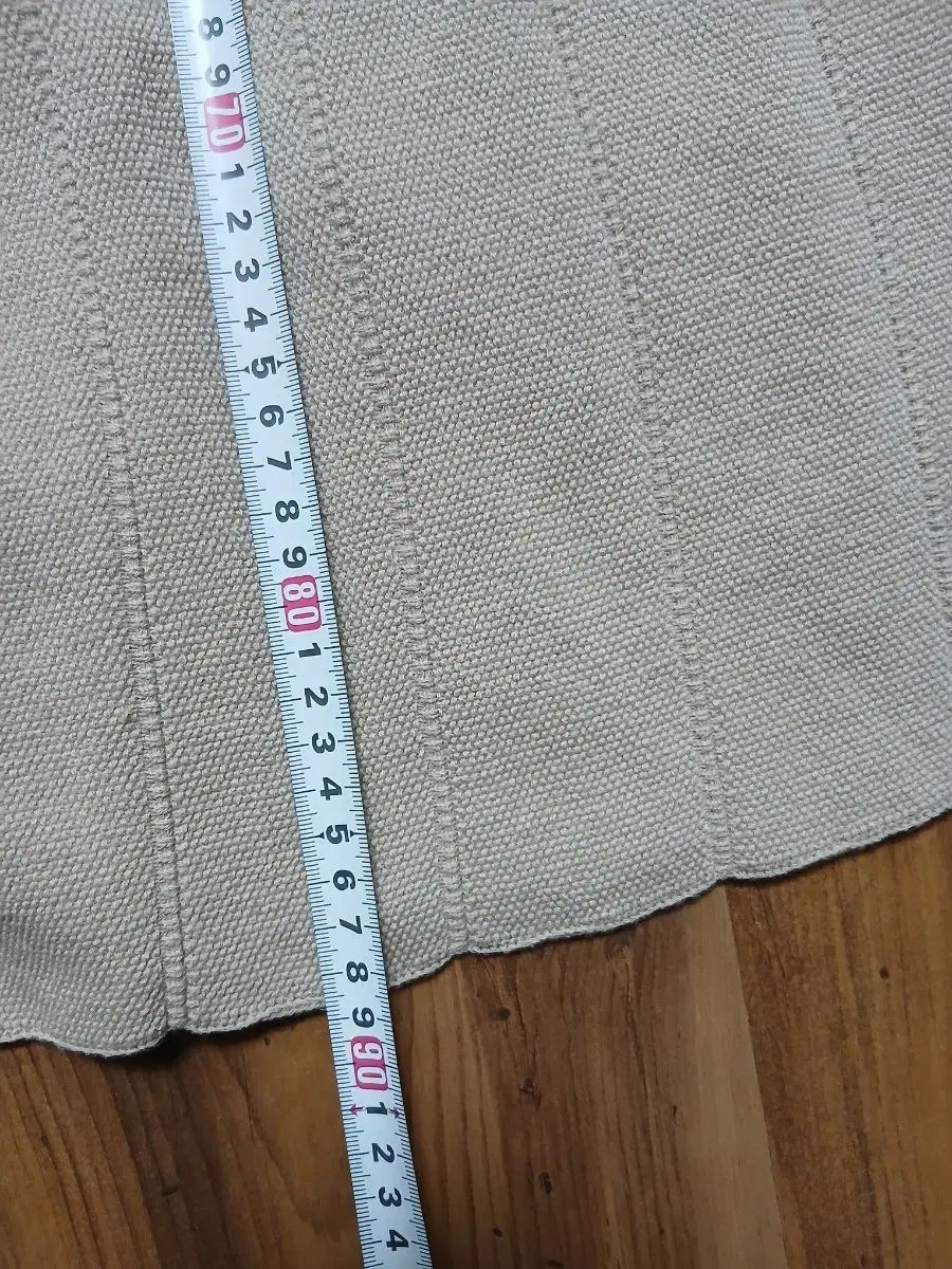  The SYSTEM ベージュ ニット ロング スカート F 67-98 その他 ロングスカート