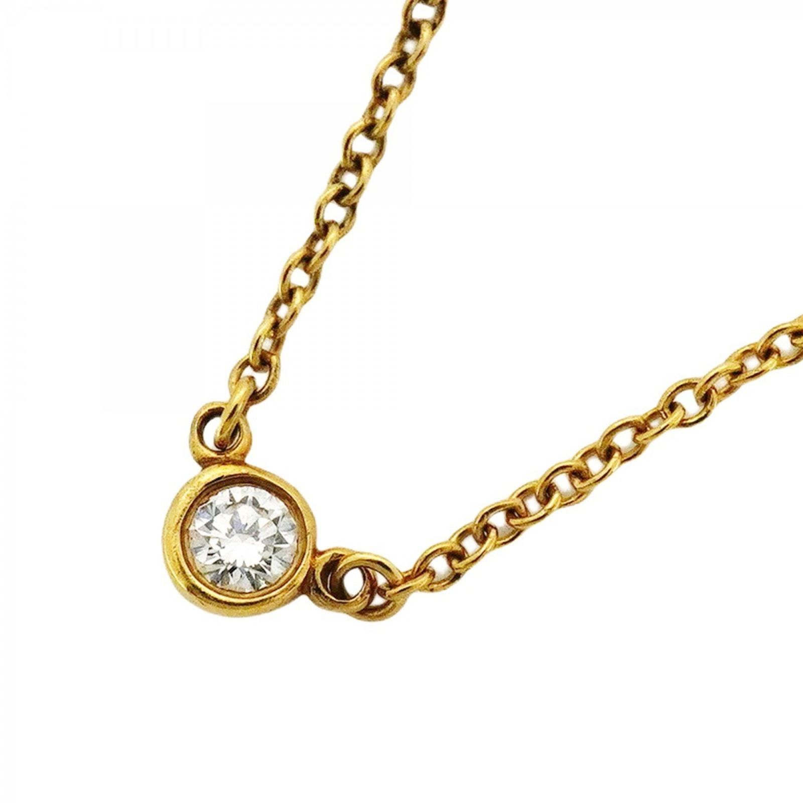 ティファニー　バイザヤードゴールド ティファニー(Tiffany) ティファニー ネックレス バイザヤード 1PD