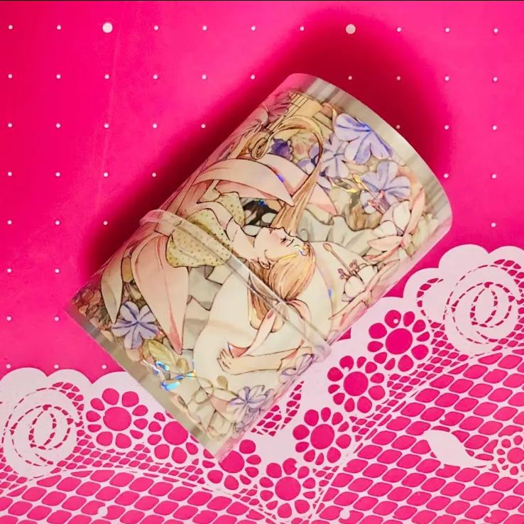 829 贝壳光 6cm×4m 春日浪漫 半端巻き 海外マスキングテープ 海外