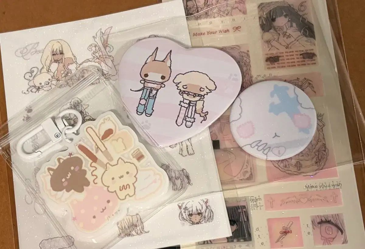 ミールキハートルームクラブルームなど シールステッカーカフスボタン まとめ