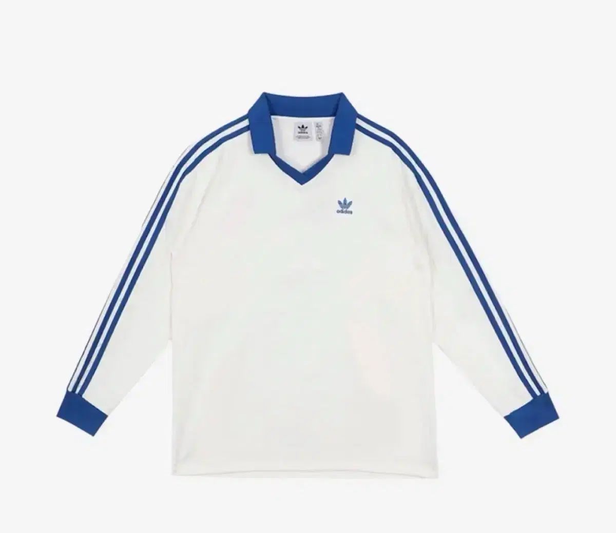 XL アディダス 3 S サテン 長袖Tシャツ ブルー