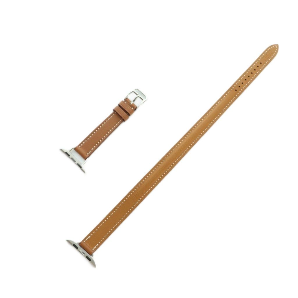 エルメス HERMES Apple Watch ドゥブルトゥール ベルト バンド レザー 42 mm ベージュ MI OS OH