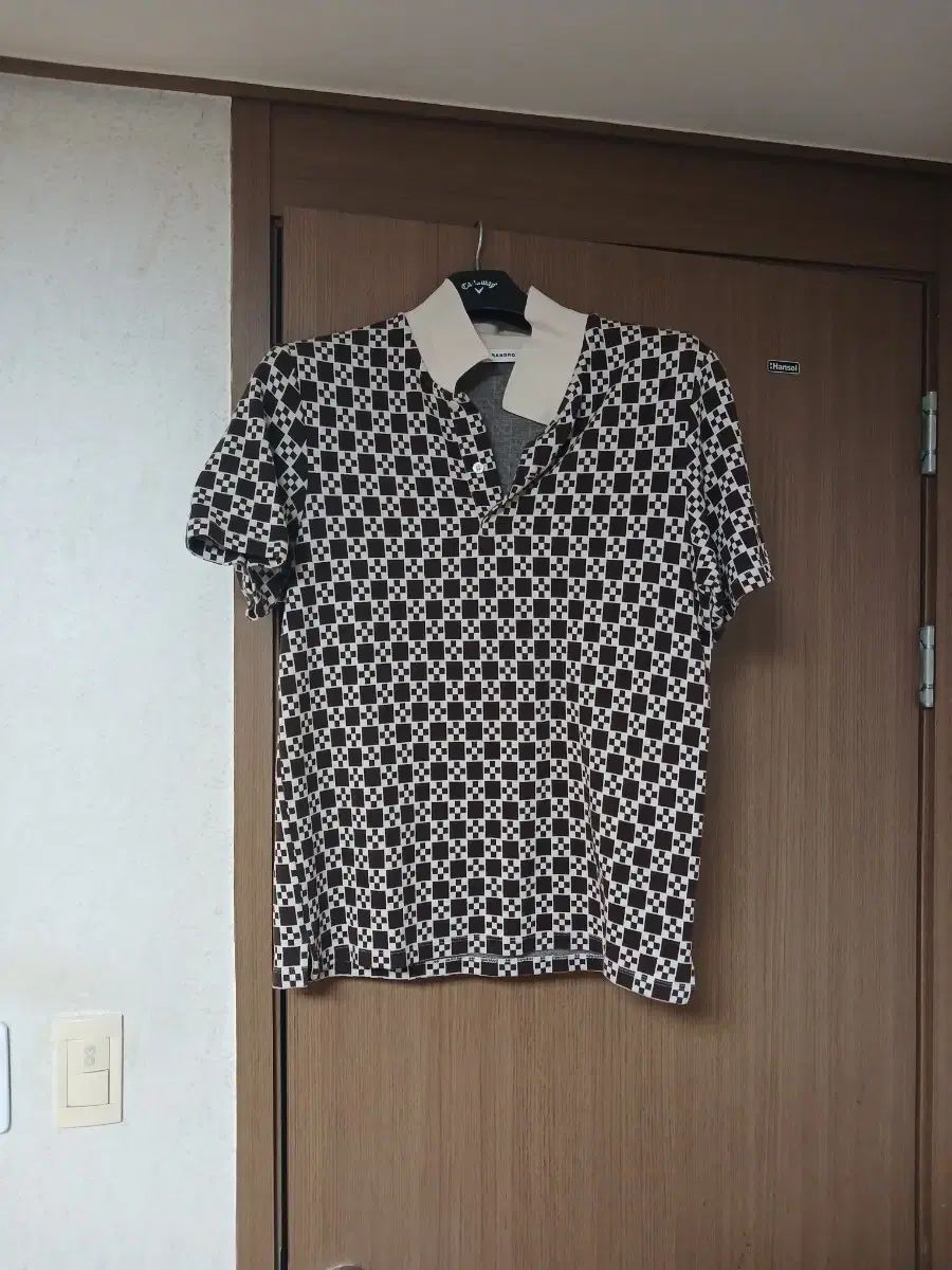 サンドロ CHECK パータン 半袖 KARA Tシャツ XL