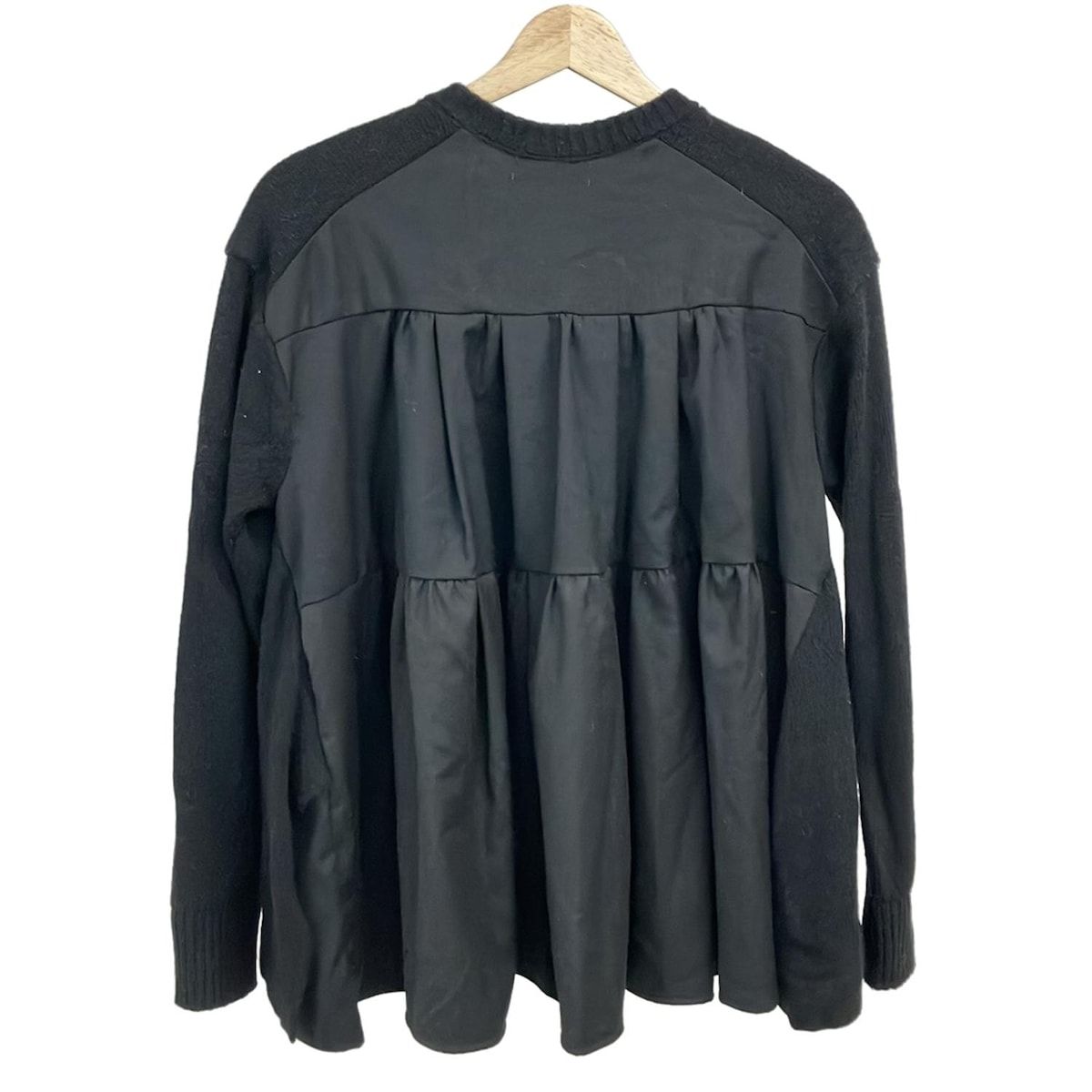 DAMAcollection ダーマ カーディガン サイズL レディース - 黒 長袖 異素材切替