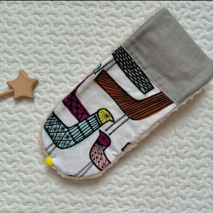 new//mingling ハンドメイド キッズマフラー ミナペルホネン生地使用