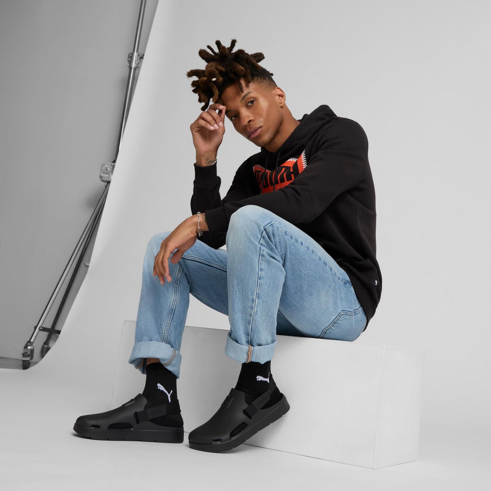 プーマ サンダル シブイ ミュール 394883 24年春夏 ブラック 01 28.0 cm