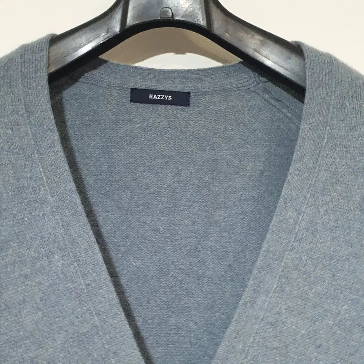 HAZZYS へジス ウール ニット ロング カーディガン