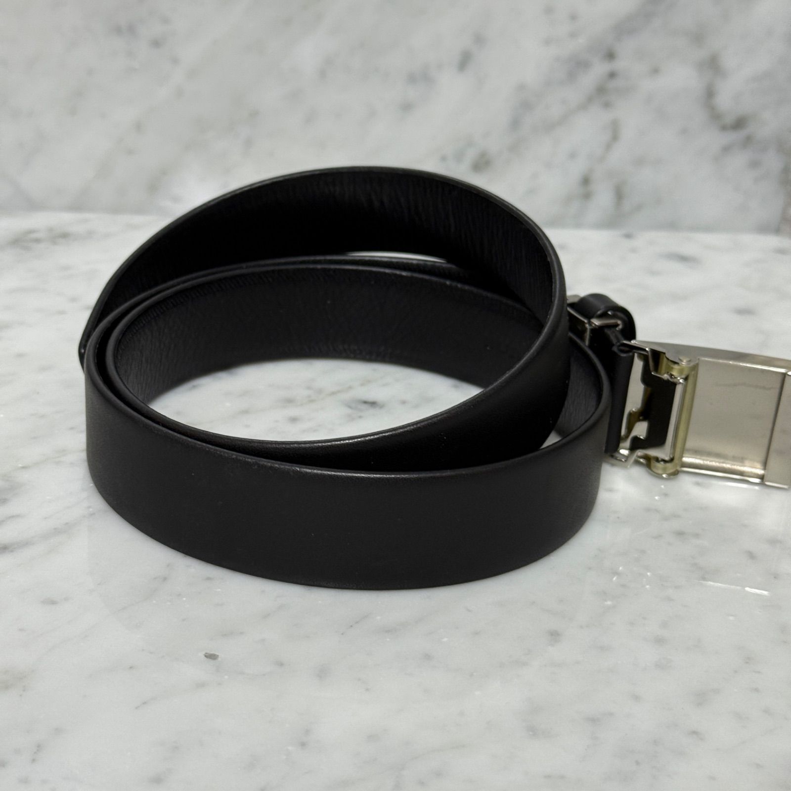 ✨新品✨バーバリー ホースロゴ ベルト ブラック×シルバー金具 牛革 レザー ✨新品✨バーバリー ホースロゴ ベルト ブラック×シルバー金具 牛革 レザー