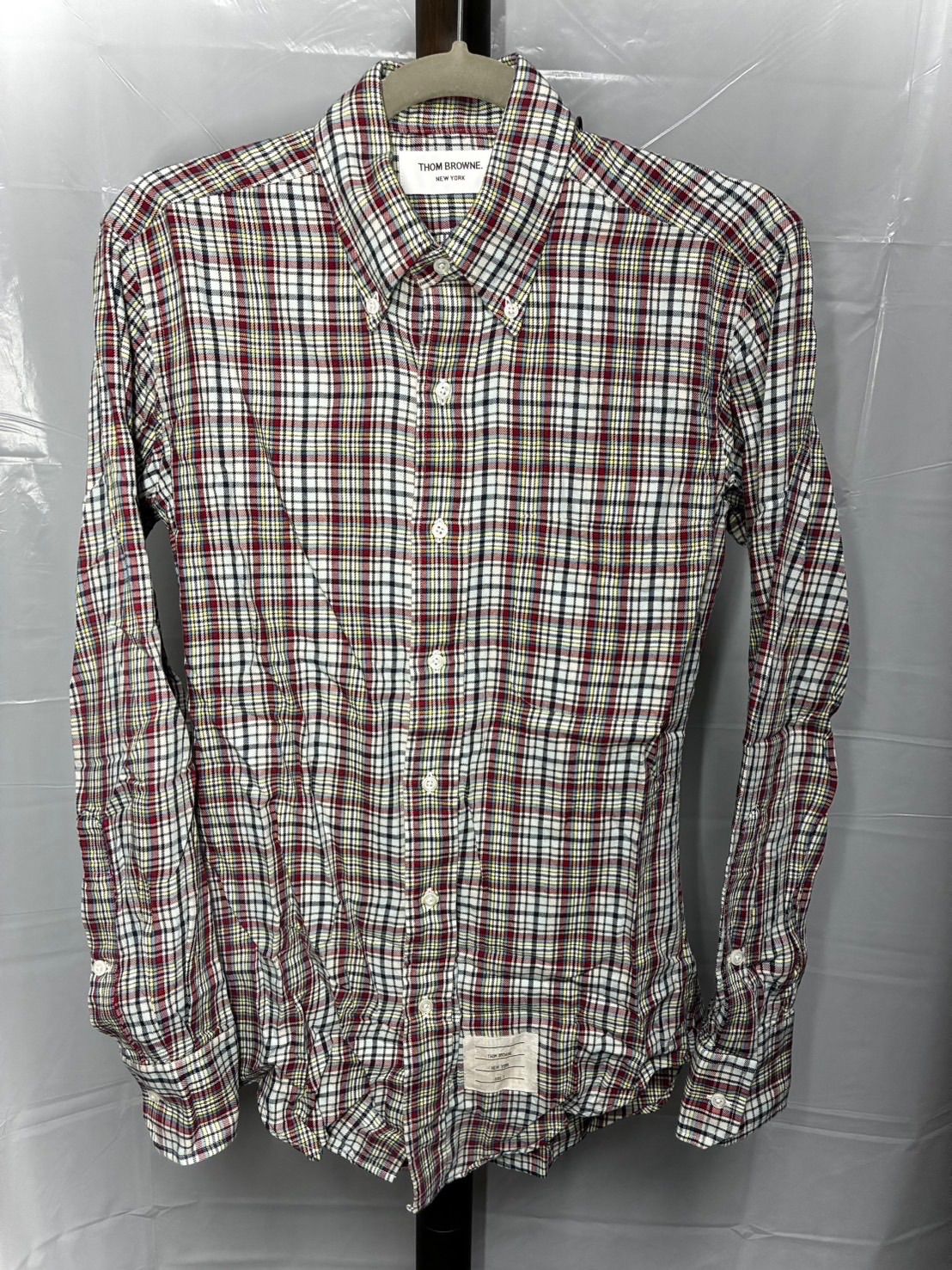THOM BROWNE/トムブラウン/長袖シャツ/チェック/メンズ