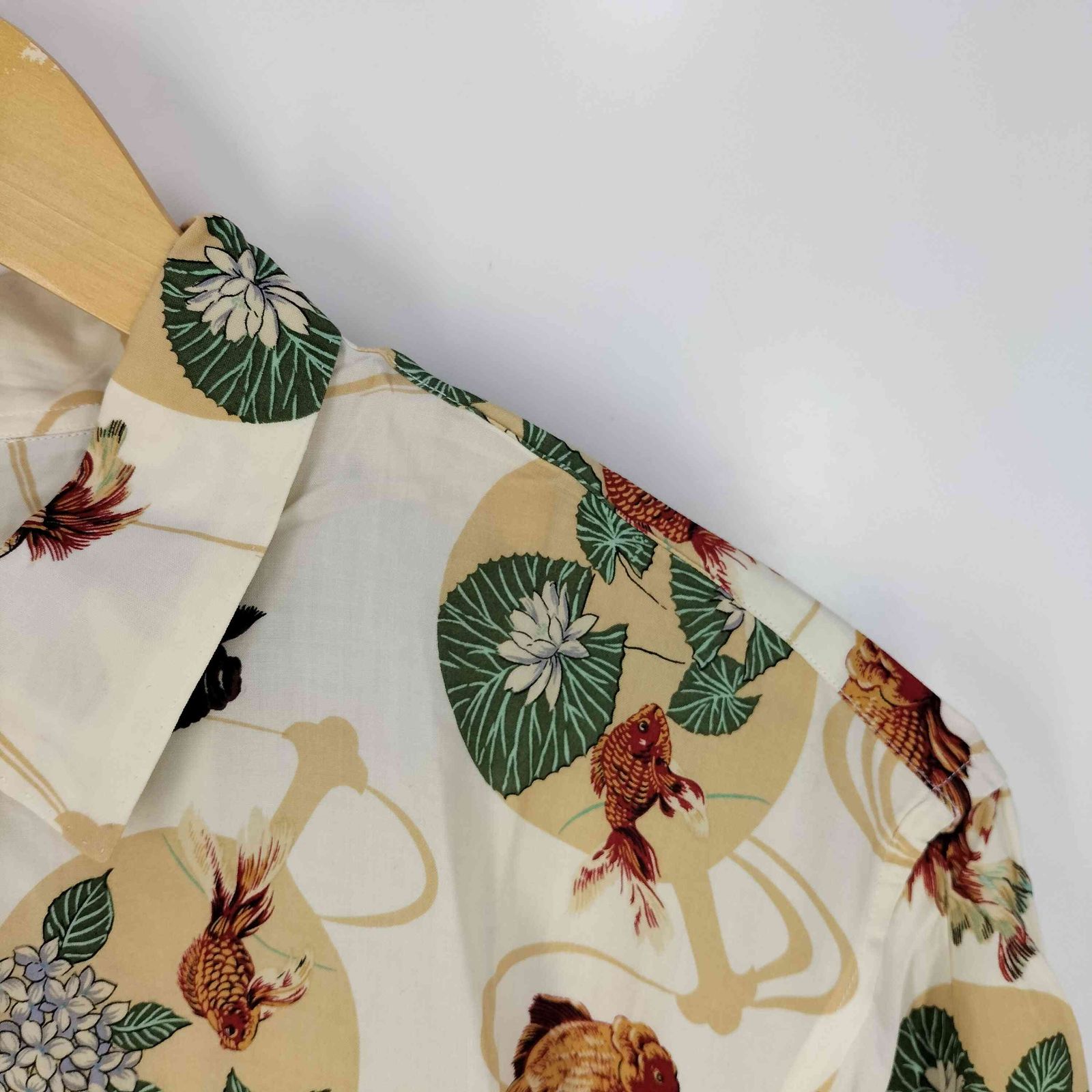 カールヘルム Karl Helmut 総柄 和柄 金魚柄 オープンカラー アロハ