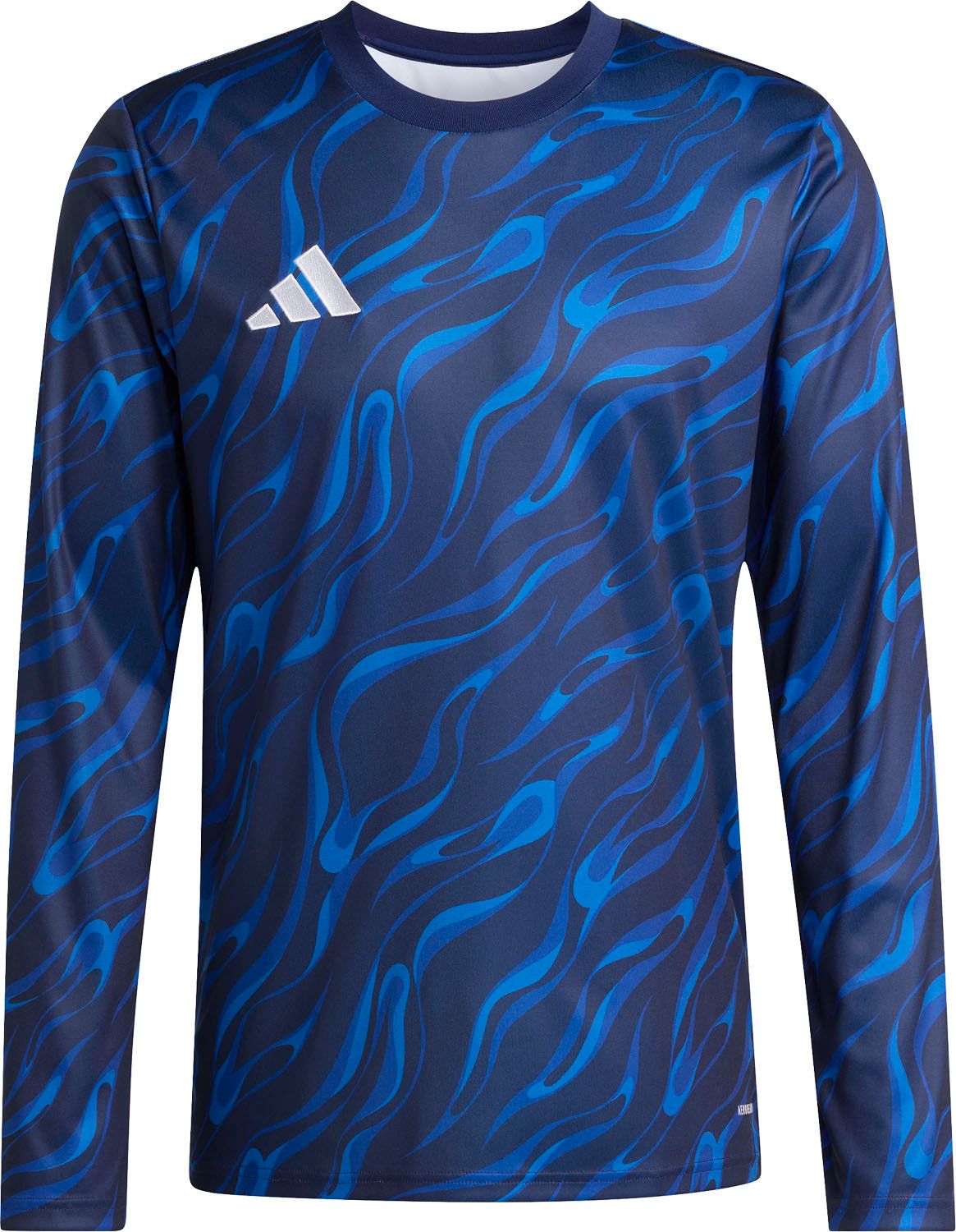 アディダス adidas サッカー プラクティス ロングスリーブ ジャージー メンズ 男性 フットボール 長袖 ロングスリーブ トレーニング 練習 吸湿性 ドライ スリムフィット クルーネック  VZ545 JW28