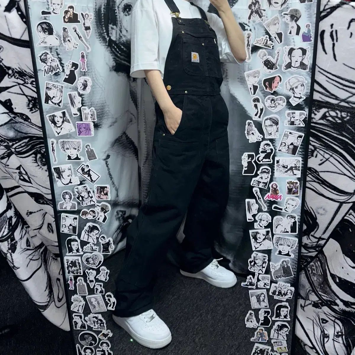 Carhartt カーハート ブラック オーバーオール サスペンダー