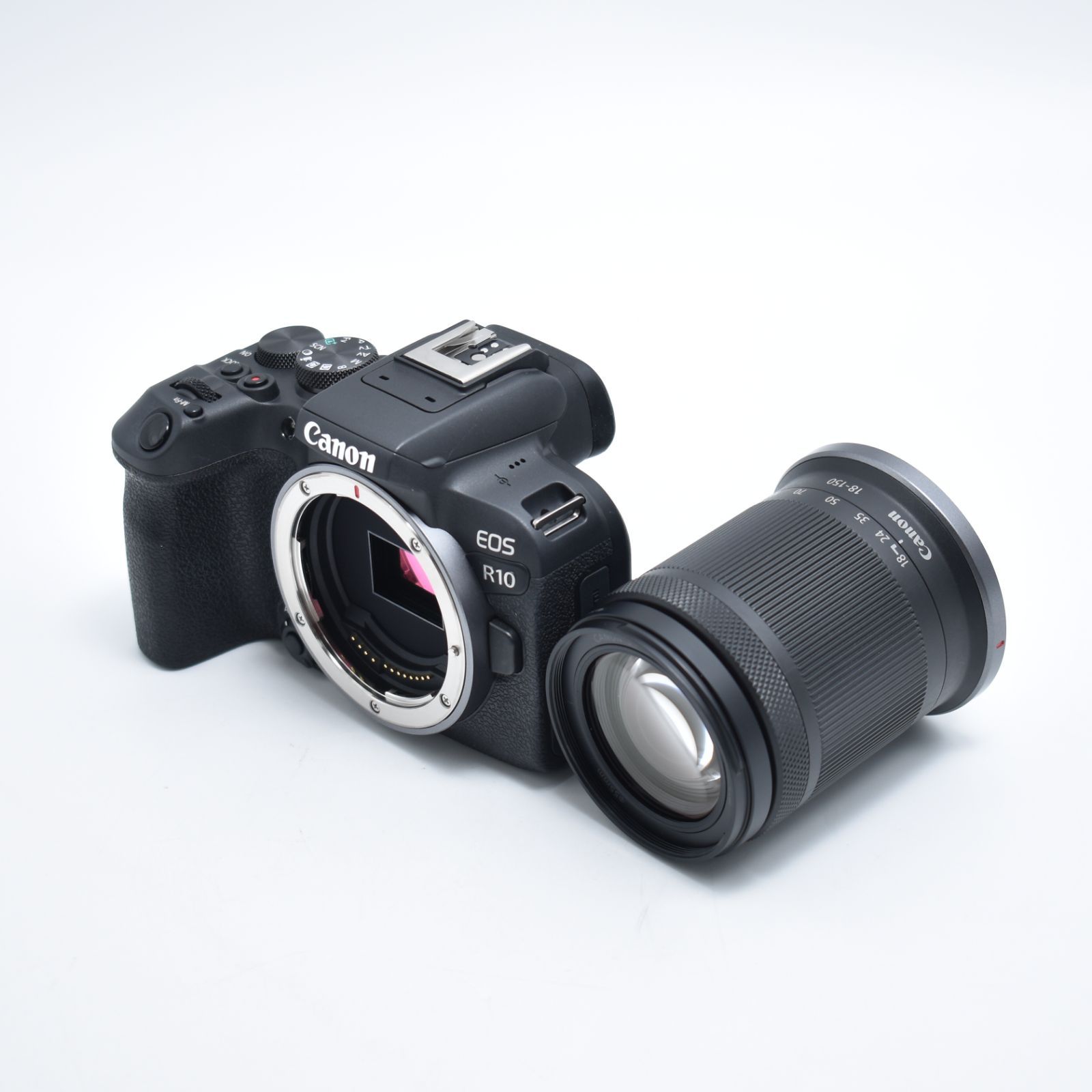 B 10698 Canon ミラーレス一眼カメラ EOS R 10 レンズキット RF S 18 150 ブラック APS C EOSR