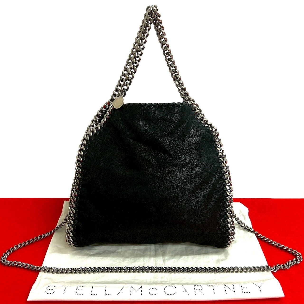 Stella McCartney ステラマッカートニー ファラベラ エコレザー チェーン 2 way ハンドバッグ ショルダーバッグ ブラック 90666