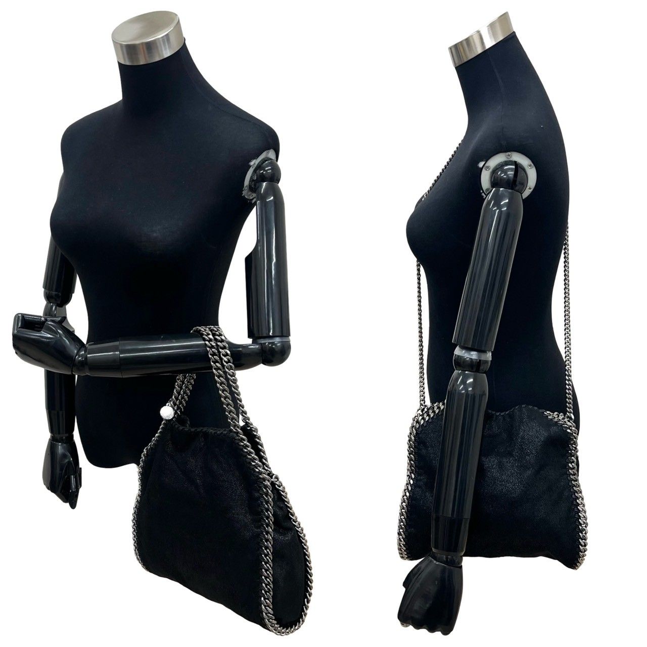 Stella McCartney ステラマッカートニー ファラベラ エコレザー チェーン 2 way ハンドバッグ ショルダーバッグ ブラック 90666