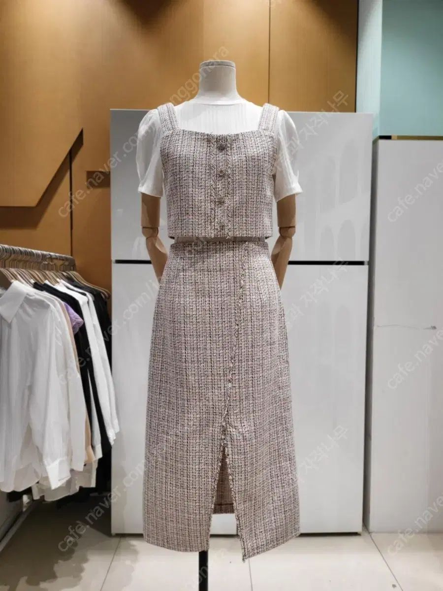 プラスティック アイランド ツイード ビスチェ セットアップ 着払い