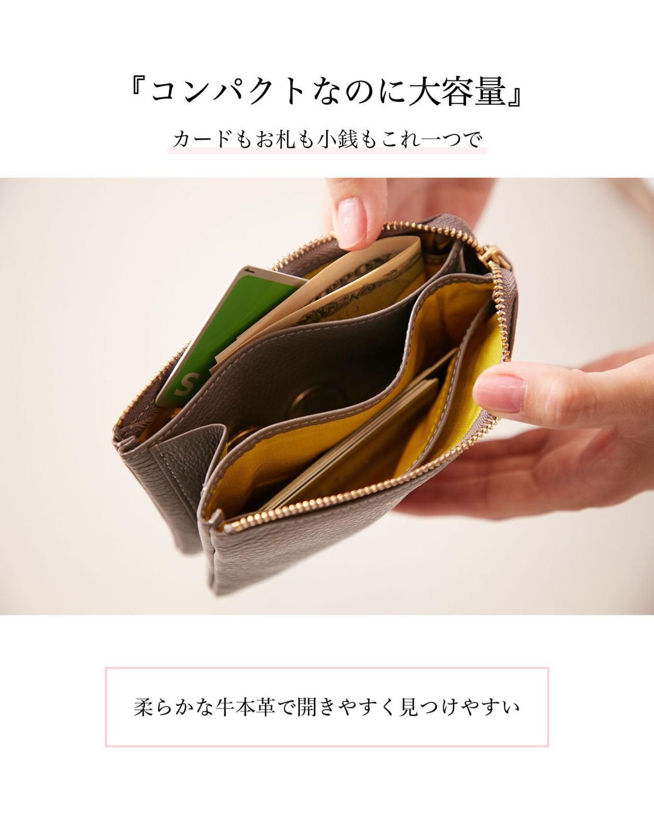 JULLY AND SHUSHU ミニ財布 ICカードポケット付き レディース 本革 ミニウォレット コンパクト ギフト DR 2-MN マゼンタ