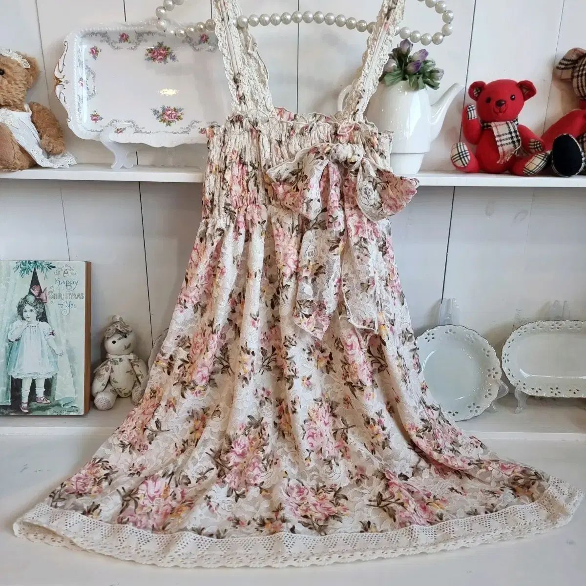 リズリサ LIZLISA フローラル レース ワンピース