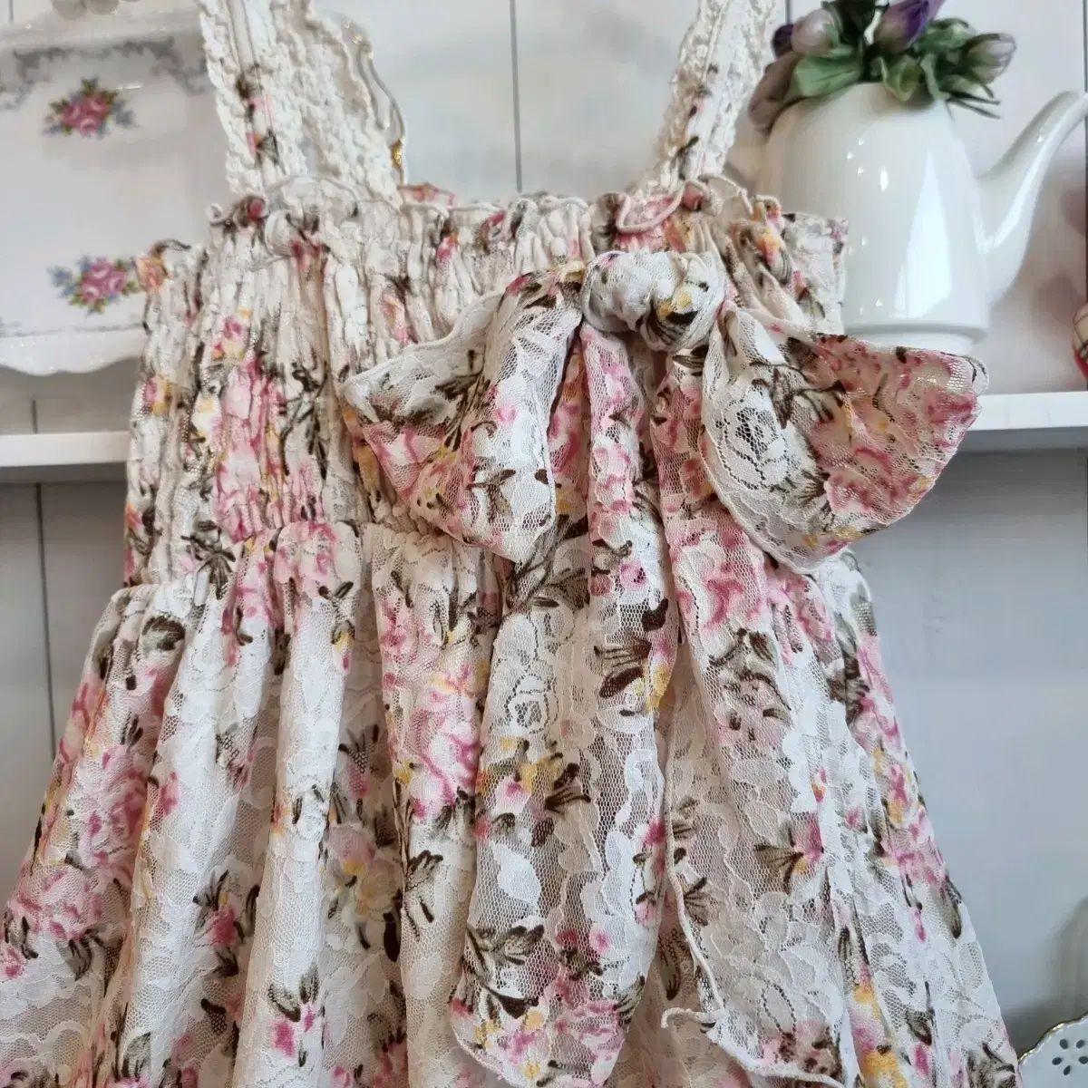 リズリサ LIZLISA フローラル レース ワンピース