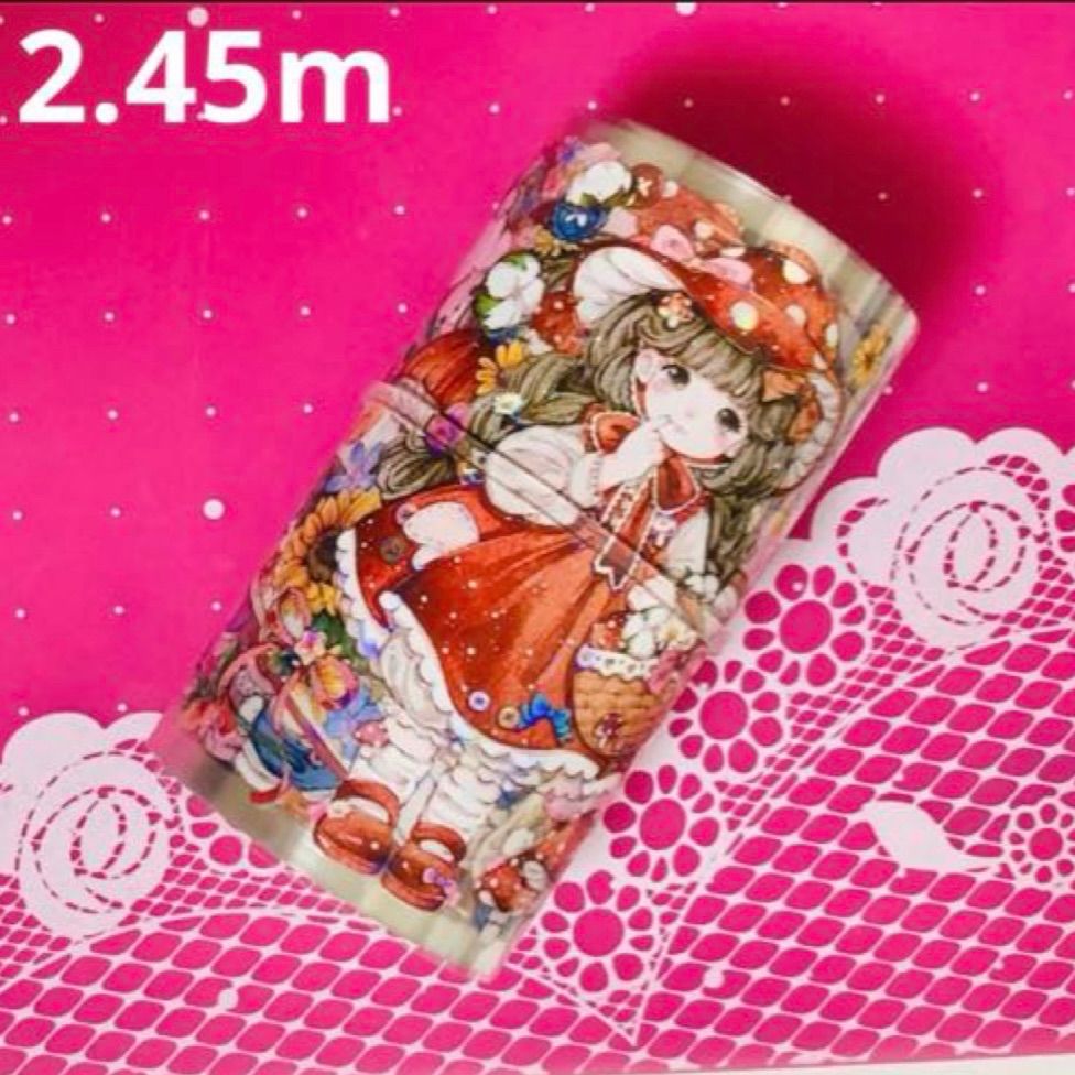 753 虹光 7cm×約2m45cm 半端巻き 海外マスキングテープ - メルカリ