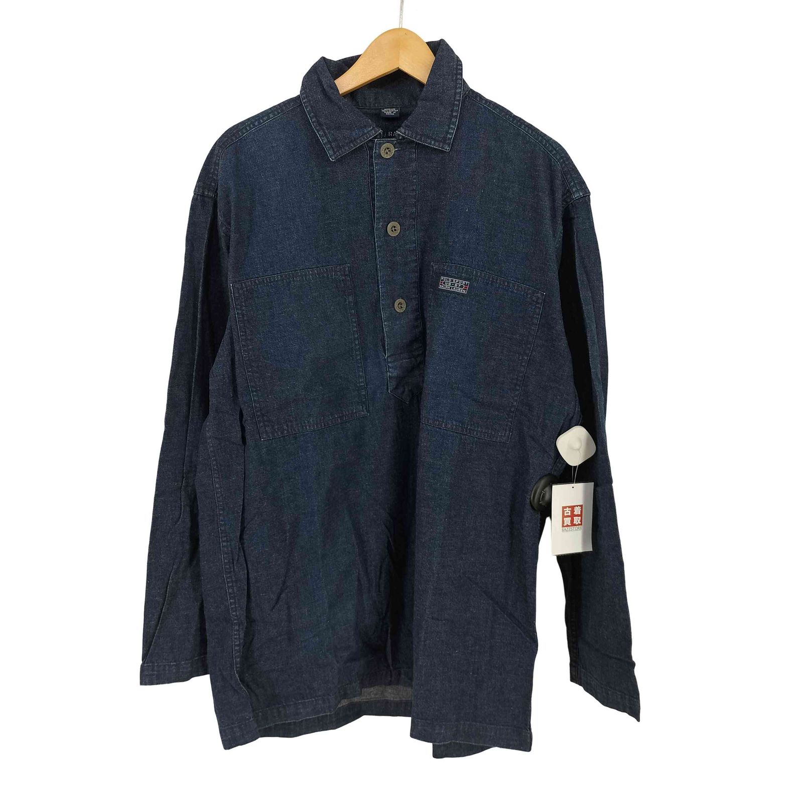 ポロスポーツラルフローレン POLO SPORT RALPH LAUREN 90 S M 35 デニムプルオーバーシャツ メンズ import