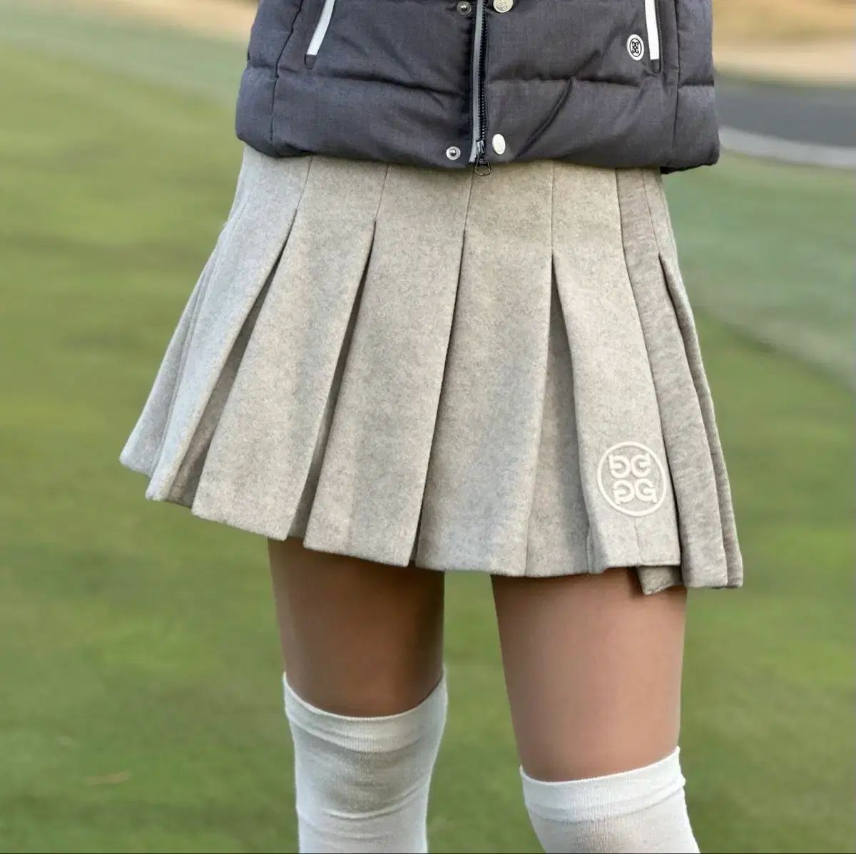 G FORE ウール プリーツ スカート