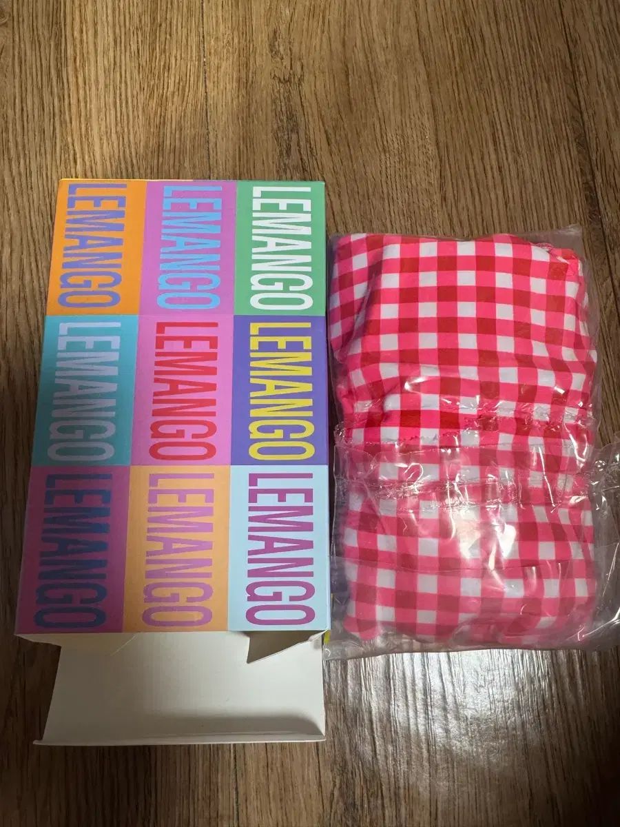 ル マンゴー ギンガムチェッカー ホットピンク ダブルクロス L 商品